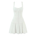Plum lace slimming camisole dress