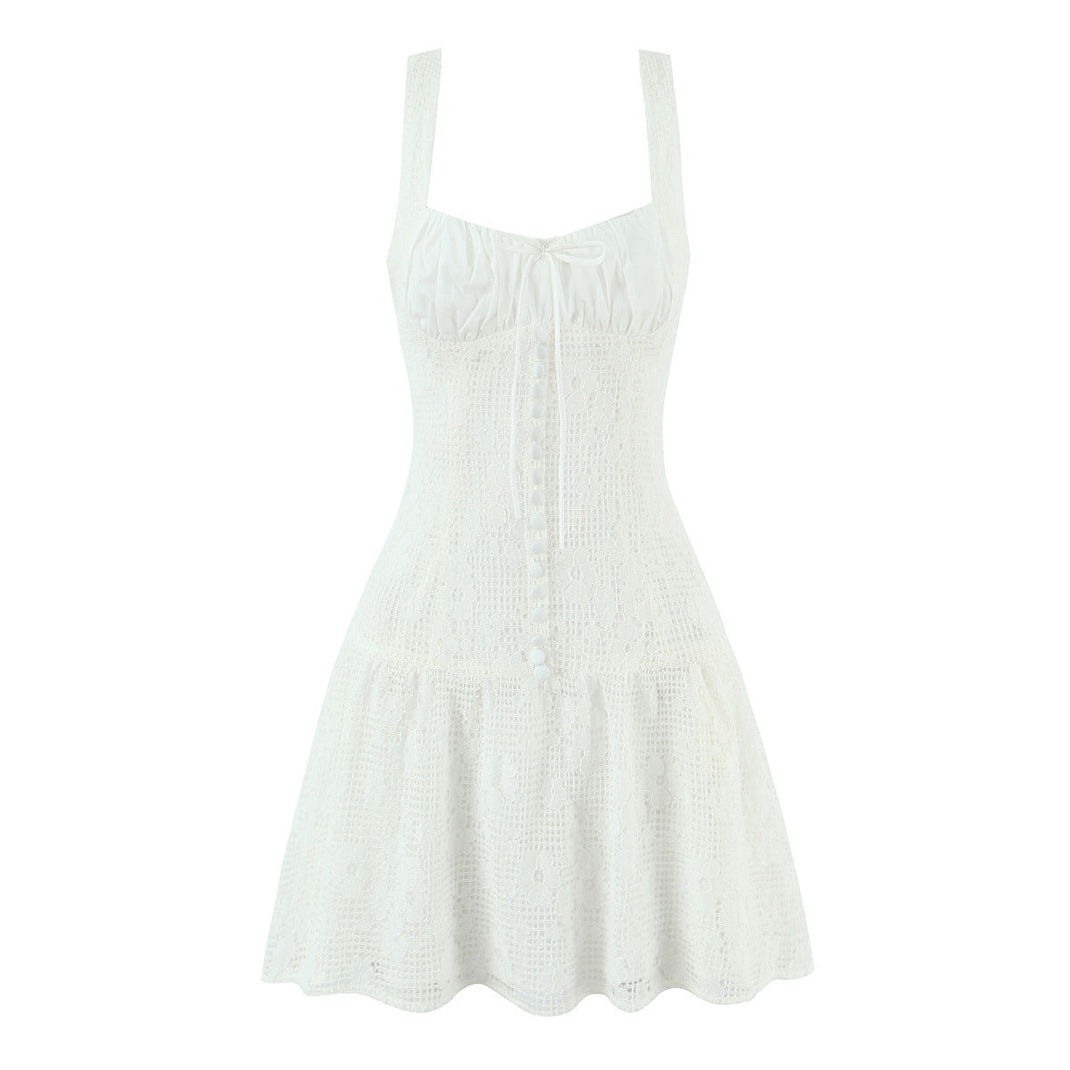 Plum lace slimming camisole dress