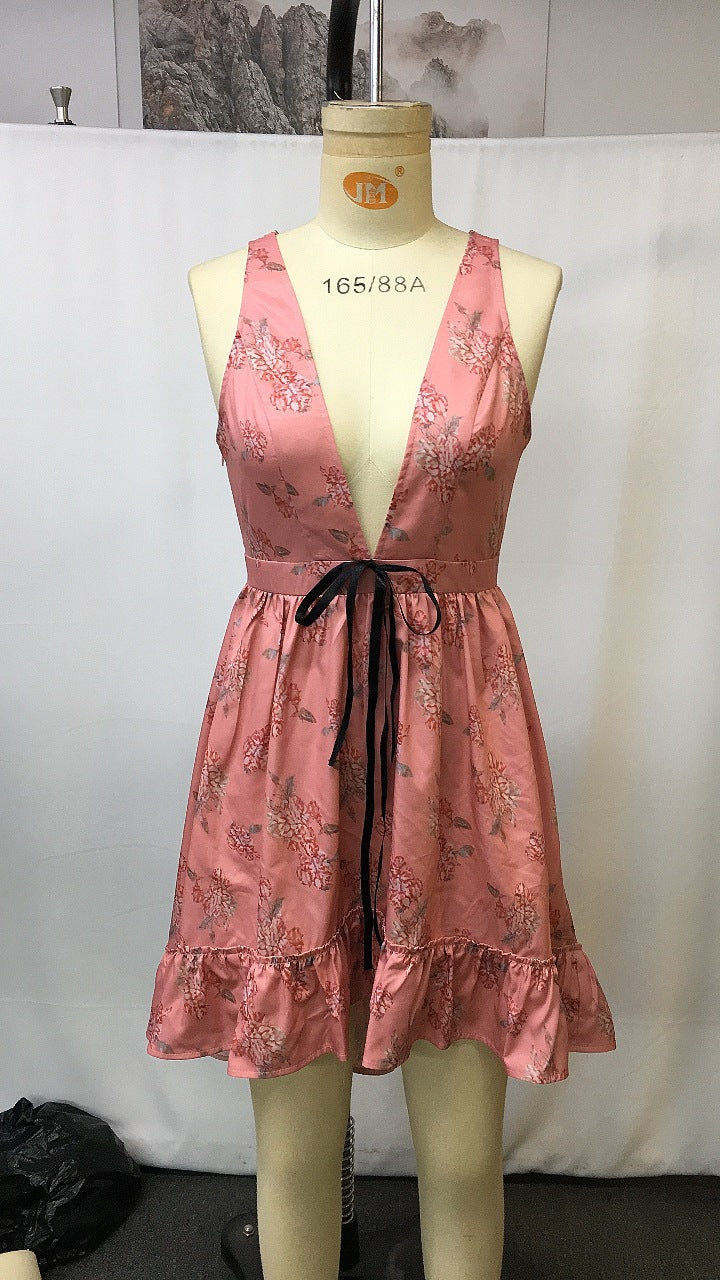 Bohemian Vintage Dress for Women - Casual Holiday Beach Dress with Sexy Style