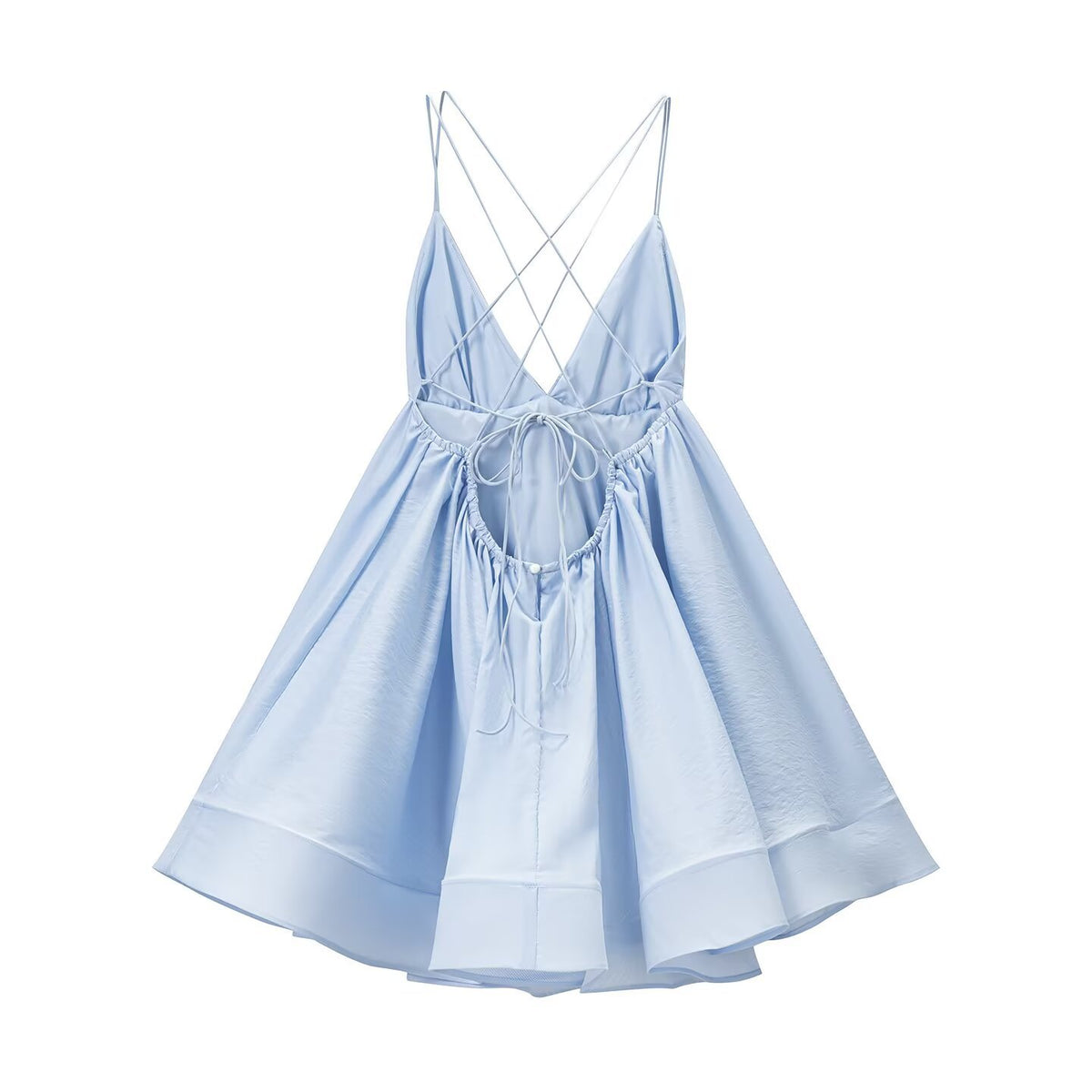 Vacation style spicy girl V-neck camisole backless dress