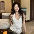 Casual Slimming Inner Wear Sleeveless Student Top Basic Versatile Outerwear Vest Strapless Women