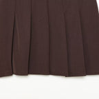 Style Solid Color Belted A-line Skirt for Women