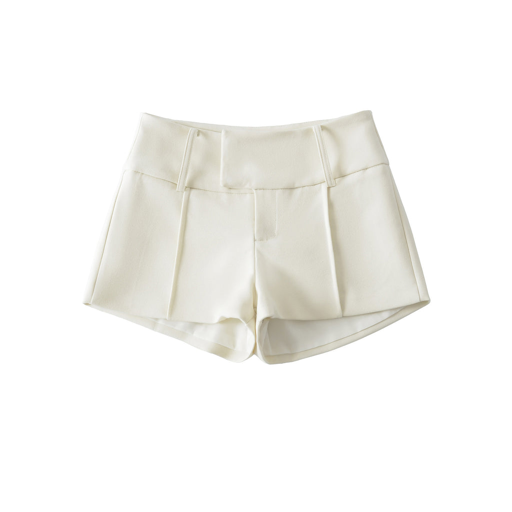 Low waist slimming A-line hip hugging shorts for women