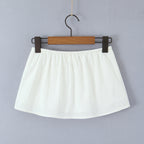 One-Shoulder Tie-Up Top + Pocket-Detailed Skirt Set for Women