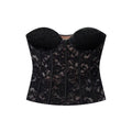 Spicy girl velvet lace corset