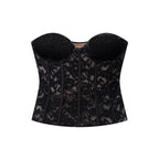 Spicy girl velvet lace corset