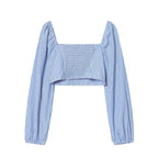 Style New Women's Fashionable Stripe Short Top