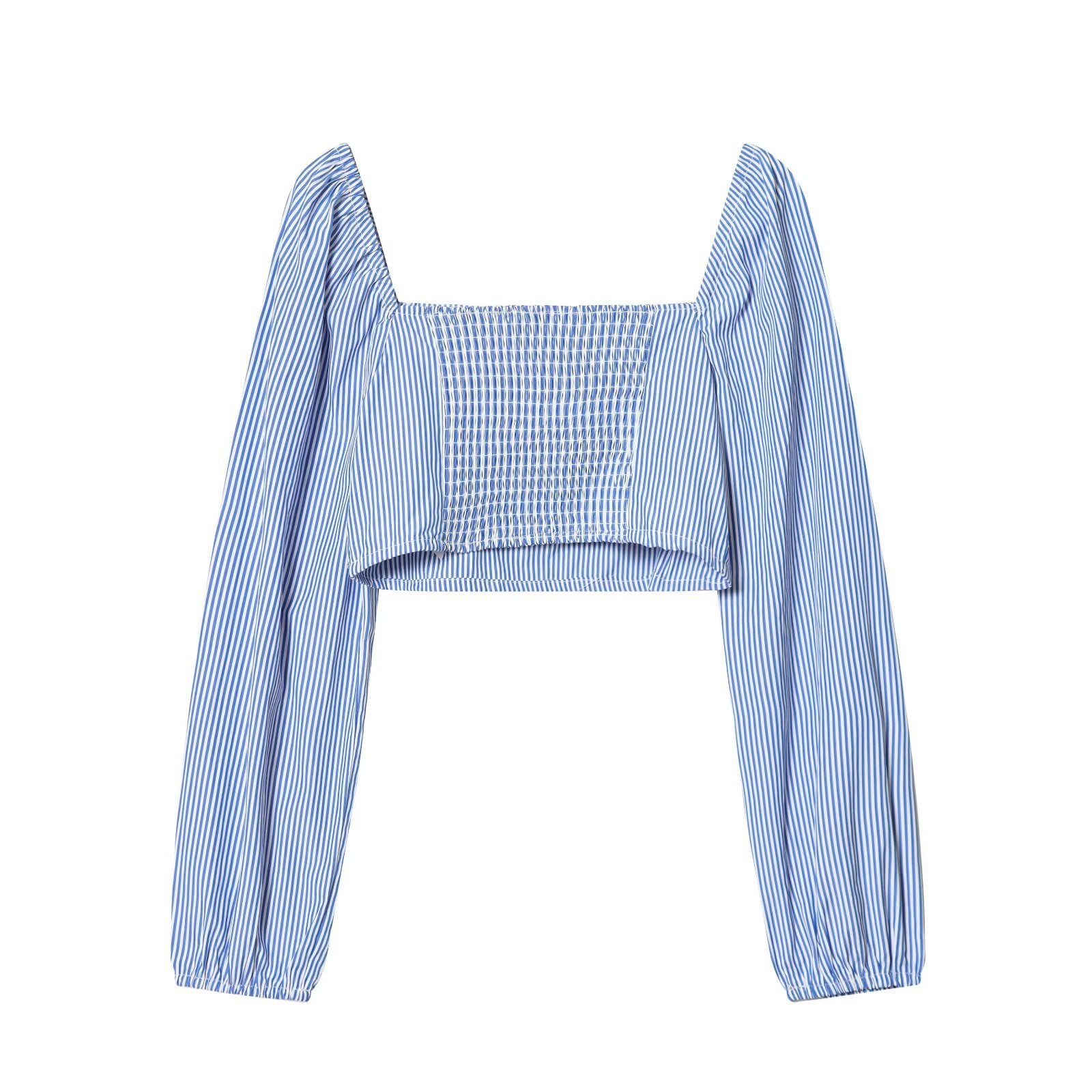 Style New Women's Fashionable Stripe Short Top
