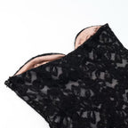 Spicy girl velvet lace corset