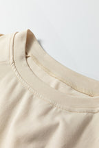 Jet Stream Solid Color Lace Patchwork Long Sleeve T Shirt