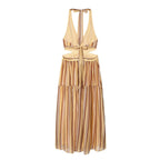 Hot girl women's hollow dress