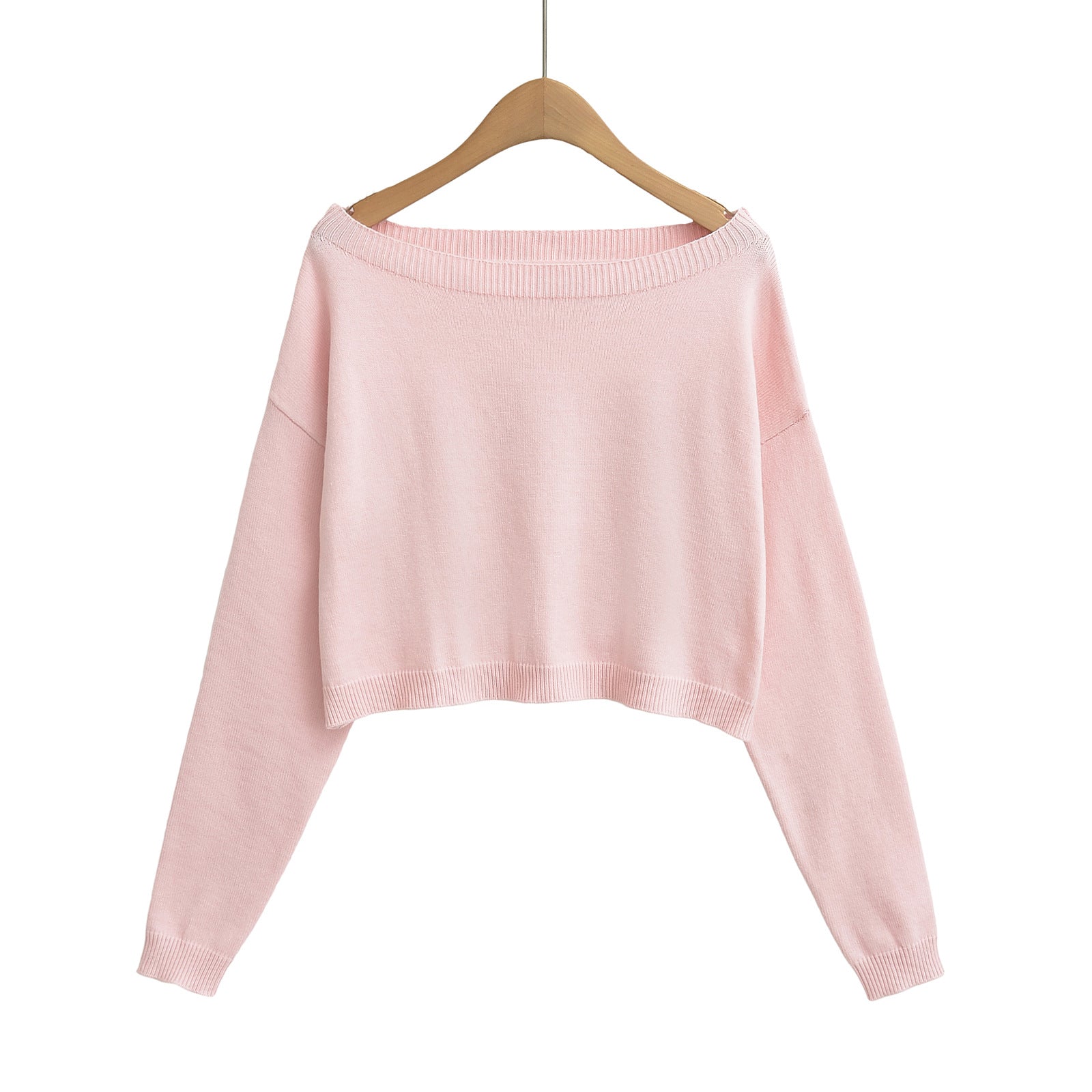 One shoulder off shoulder short loose sweater