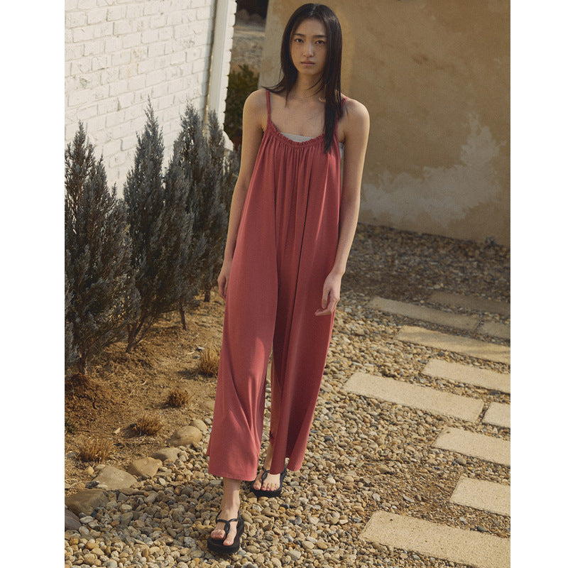 Spring New Arrival Adjustable Strap Bodysuit Yoga Wear Breathable Pilates Loose Comfortable Training Bodysuit