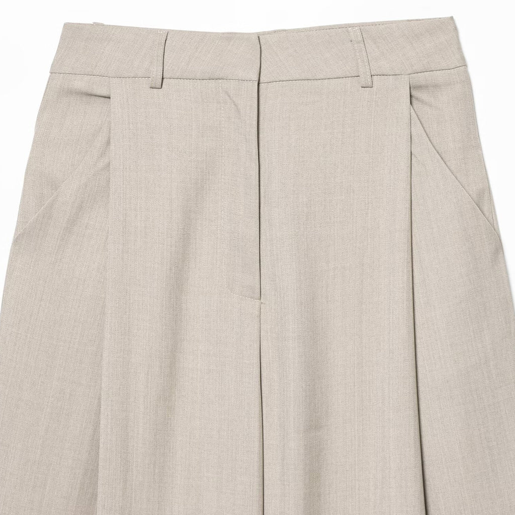 Loose and high-end wide pleated pants