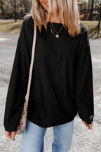 Festival Fuchsia Ribbed Corduroy Oversized Sweatshirt