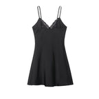 Sexy Luxurious Double-Layer Lace Strap Dress for Women