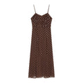 French polka dot chiffon camisole dress