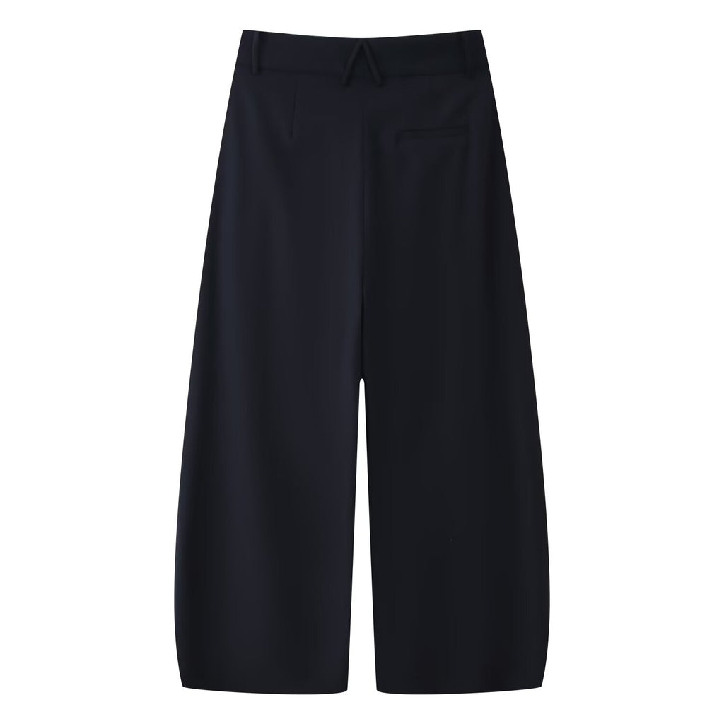 Street loose pleated pants women's clothing