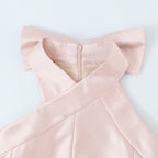 Elegant Satin Off-Shoulder Backless Bow Short Dress for Women