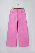Bonbon 2-Button High Waist Flared Bottom Jeans