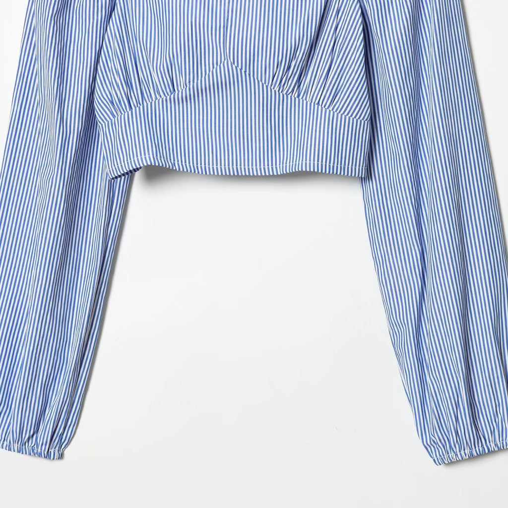 Style New Women's Fashionable Stripe Short Top
