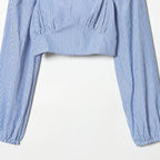 Style New Women's Fashionable Stripe Short Top