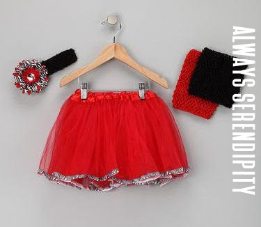 Sassy Red & Zebra Trim Princess Tutu Set – Vibrant Crochet Top & Flower Headband Gift Set