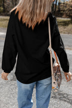 Festival Fuchsia Ribbed Corduroy Oversized Sweatshirt