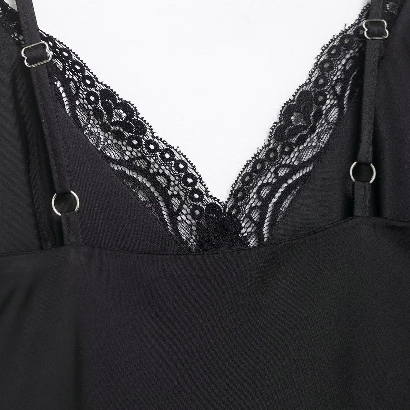 Sexy Luxurious Double-Layer Lace Strap Dress for Women