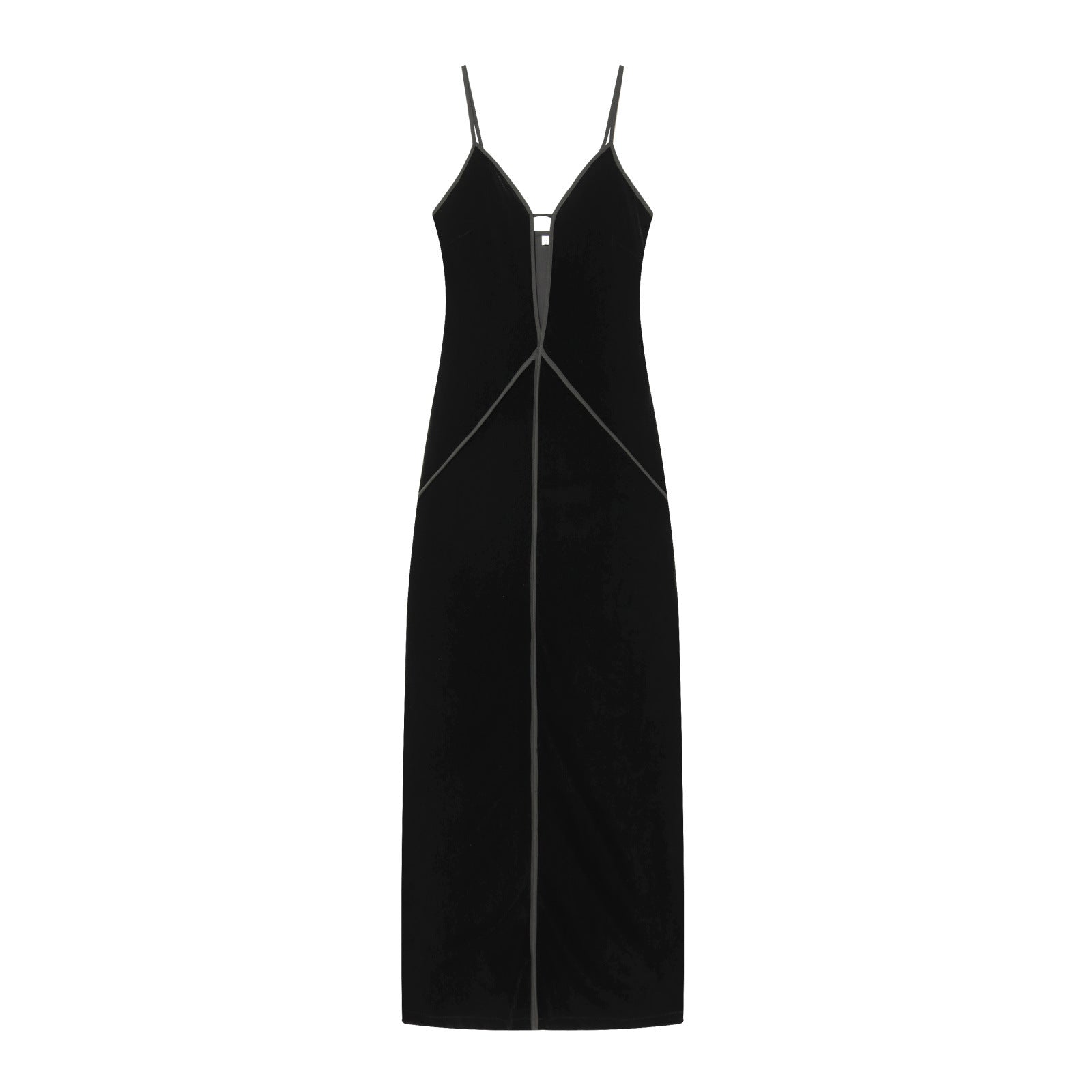 Style New Women's Fashionable Classic Velvet Strap Dress
