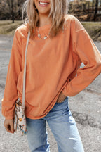 Festival Fuchsia Ribbed Corduroy Oversized Sweatshirt