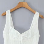 Plum lace slimming camisole dress