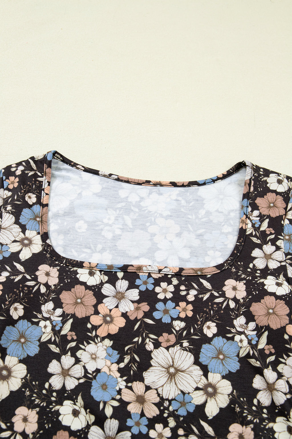 Brown Leopard Print Slim Long Sleeve T Shirt