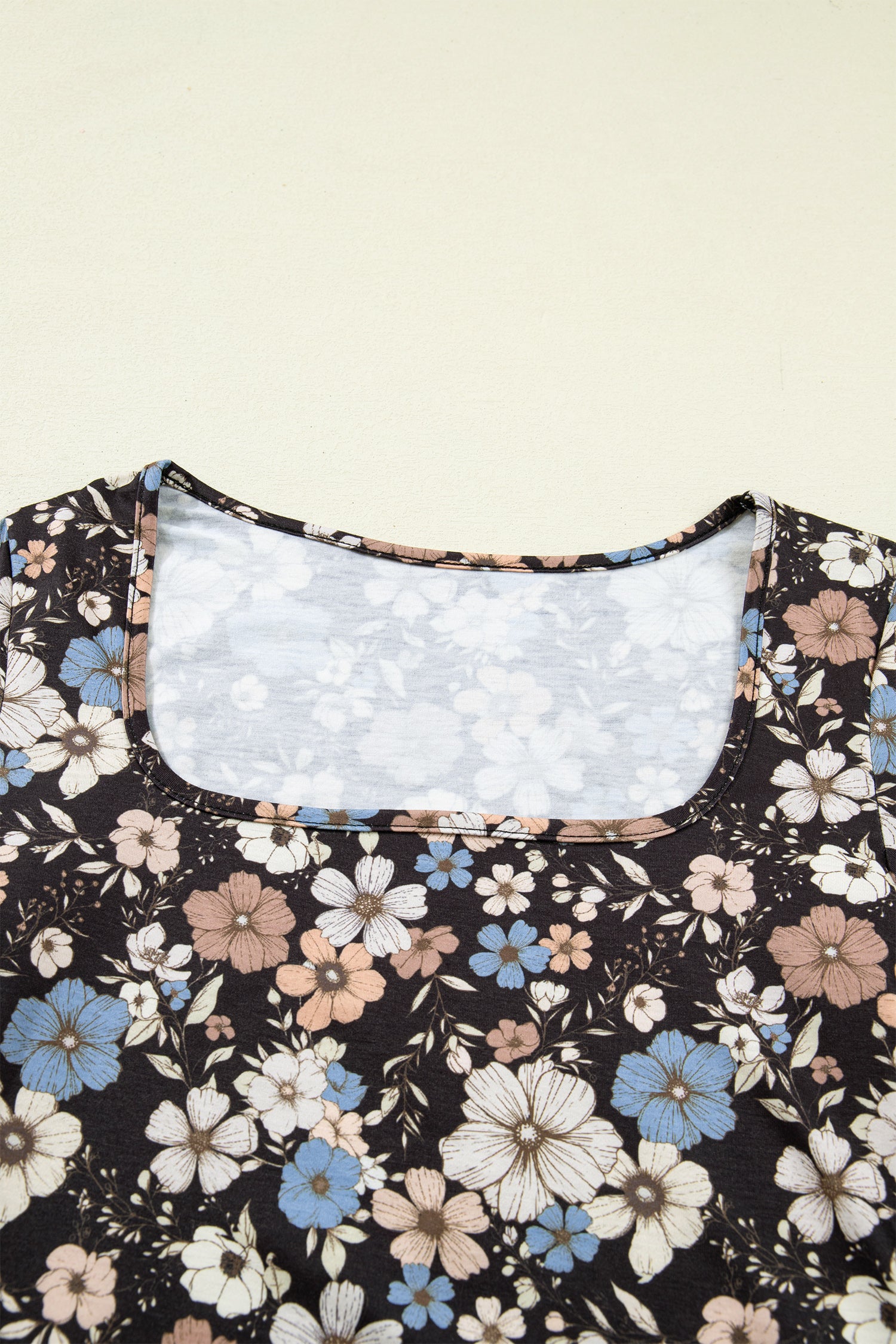 Brown Leopard Print Slim Long Sleeve T Shirt