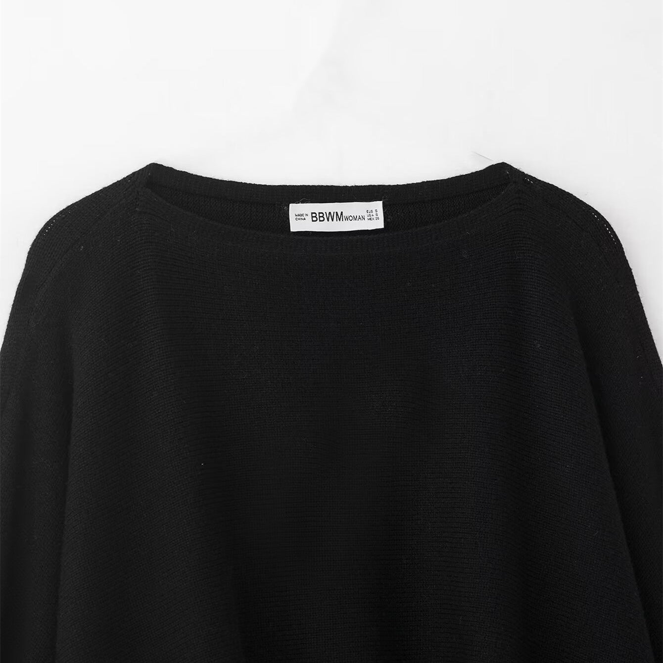Bubble sleeve short knitted sweater for women