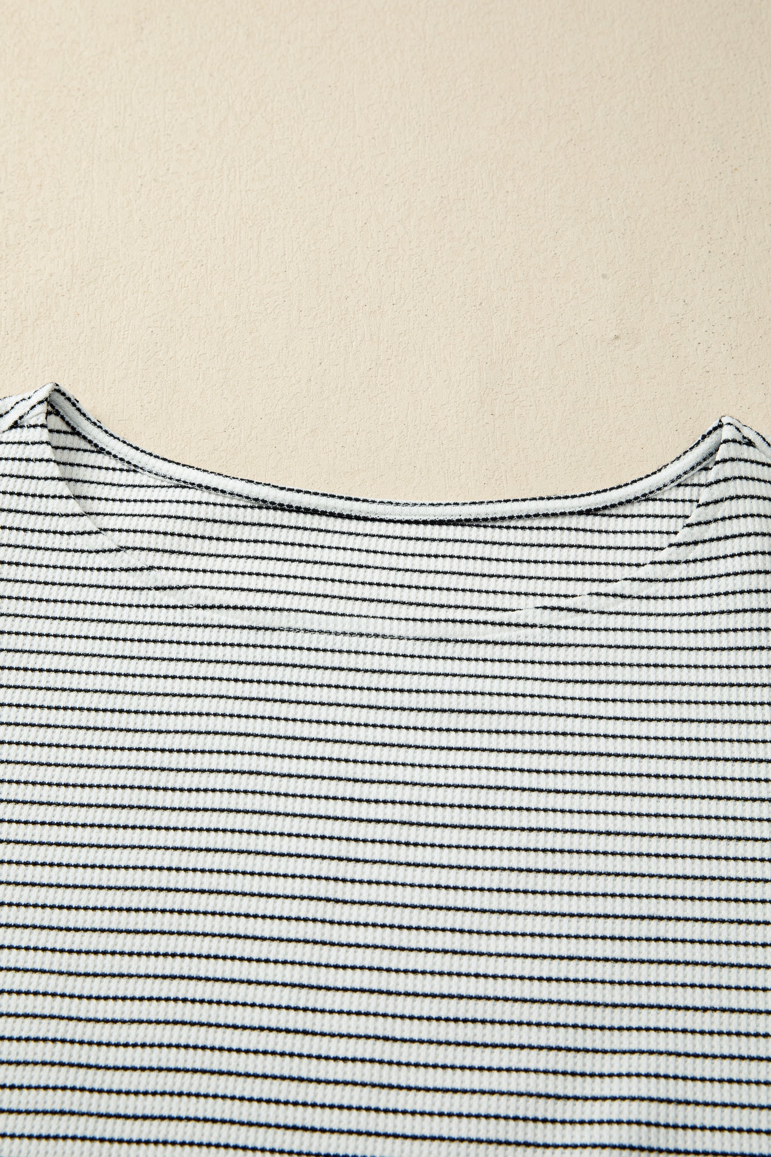 Black Stripe Contrasted Ruffle Trim Casual Tank Top