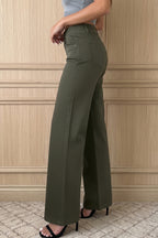 Bonbon 2-Button High Waist Flared Bottom Jeans