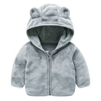 Baby Girl Plush Coat Autumn Winter Princess Style Fleece Jacket Knit Sweater Outerwear