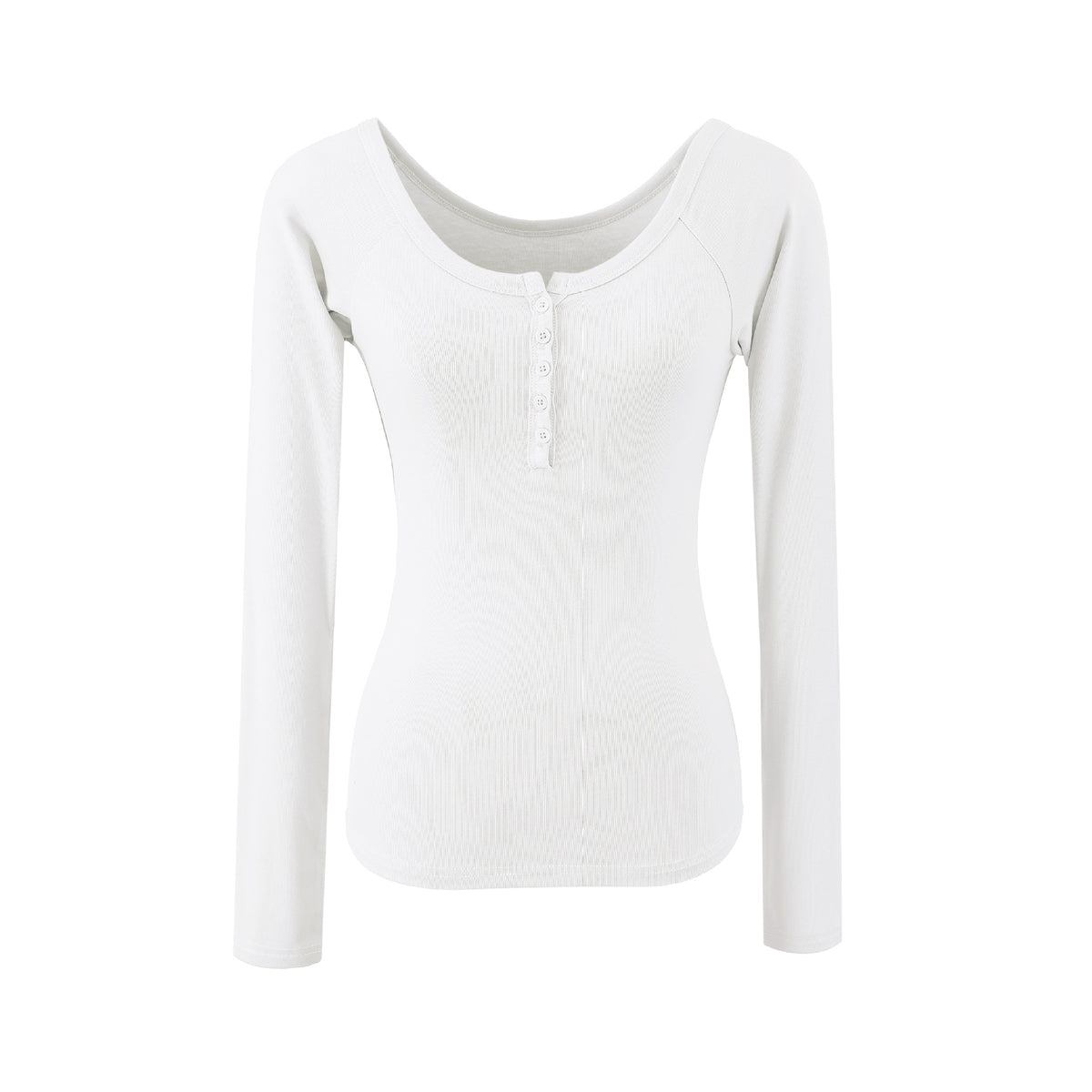 Henley Long Sleeve Slim Fit T-Shirt