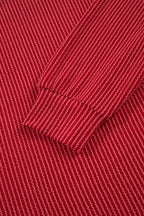 Fiery Red JOLLY Corded Long Sleeve Top and Pockets Pants Set