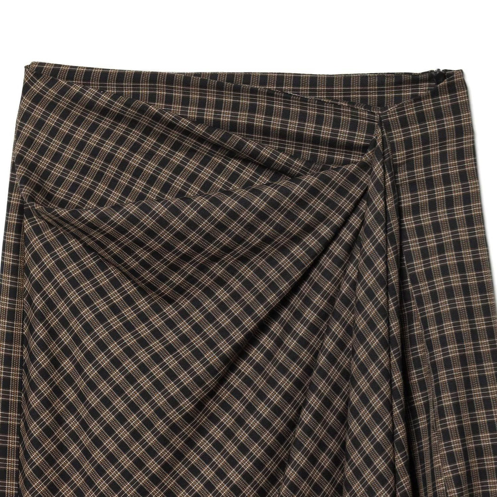Elegant plaid midi skirt for women