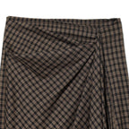 Elegant plaid midi skirt for women
