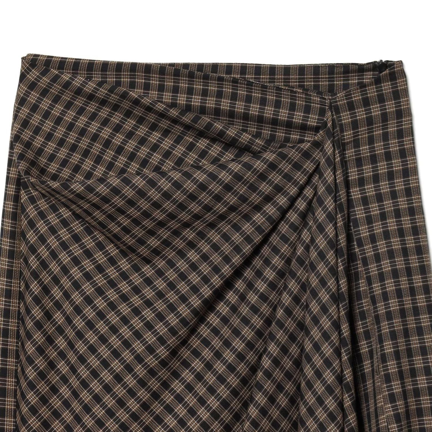 Elegant plaid midi skirt for women