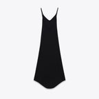 Crepe long dress for women's clothing