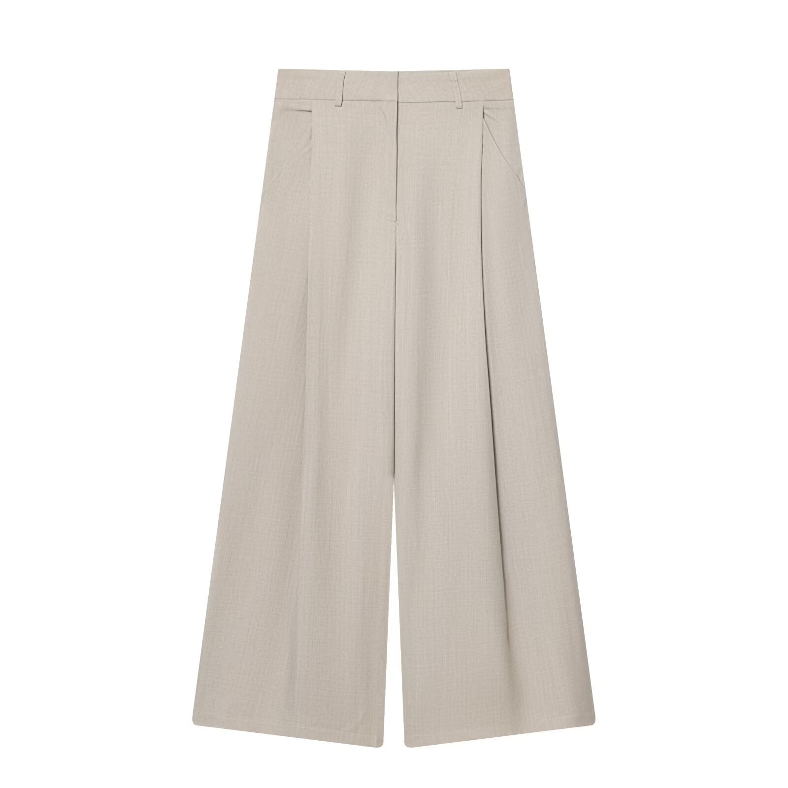 Loose and high-end wide pleated pants
