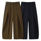 Street loose pleated pants women's clothing
