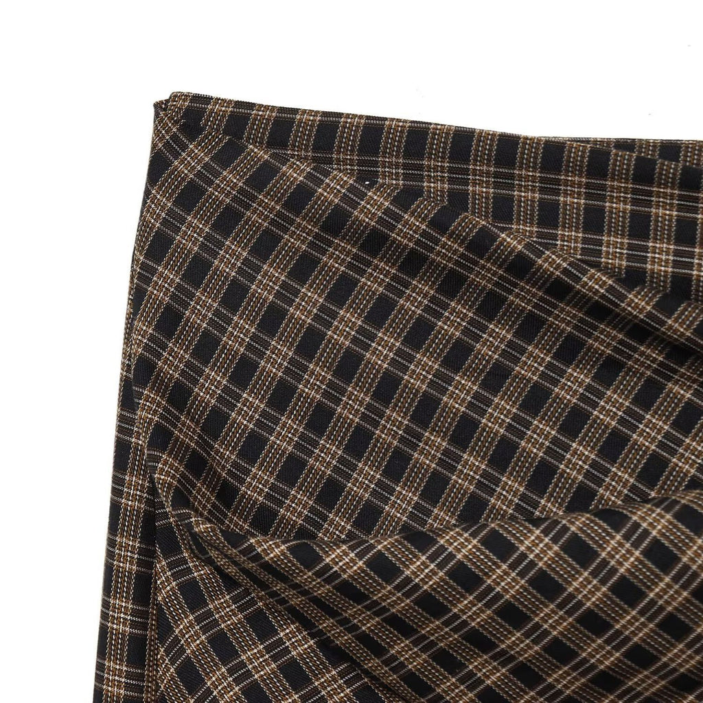 Elegant plaid midi skirt for women
