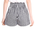 Casual High-Waisted Wide-Leg Striped Shorts for Women, Summer Beach-Style Loose Fit Pants Trendy and Slimming Design