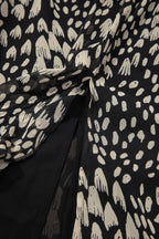 Black Printed Sleeveless Maxi Dress
