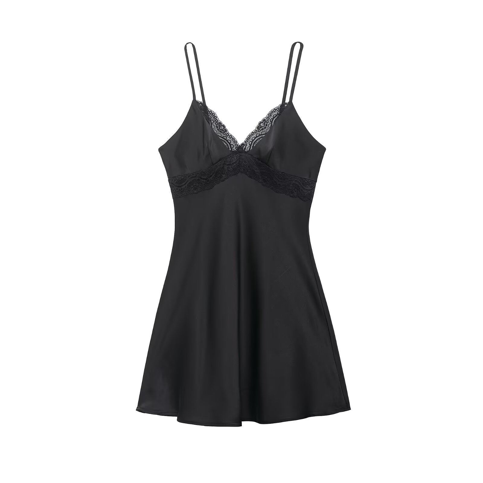 Sexy Luxurious Double-Layer Lace Strap Dress for Women